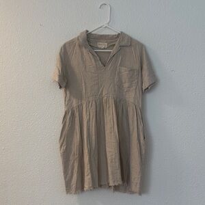 Handmade Linen Mini Dress